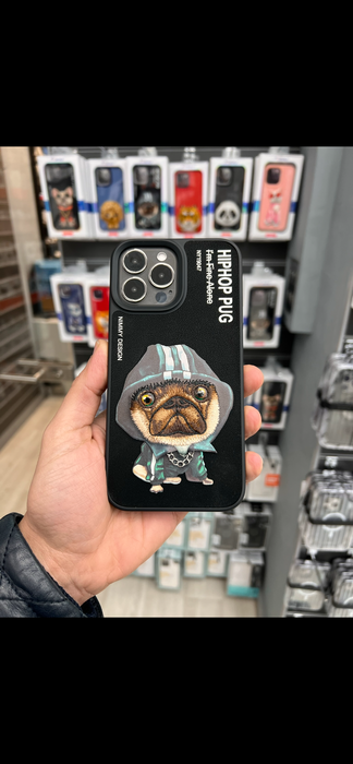 Nimmy Hiphop Pug iPhone Case with Short Strap