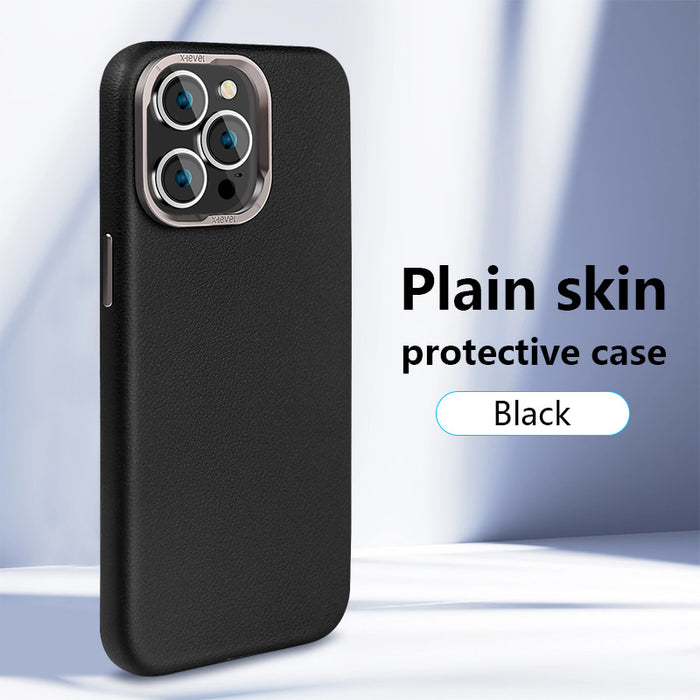 X-Level Plain Skin Collection Leather Case for iPhone 15 Series