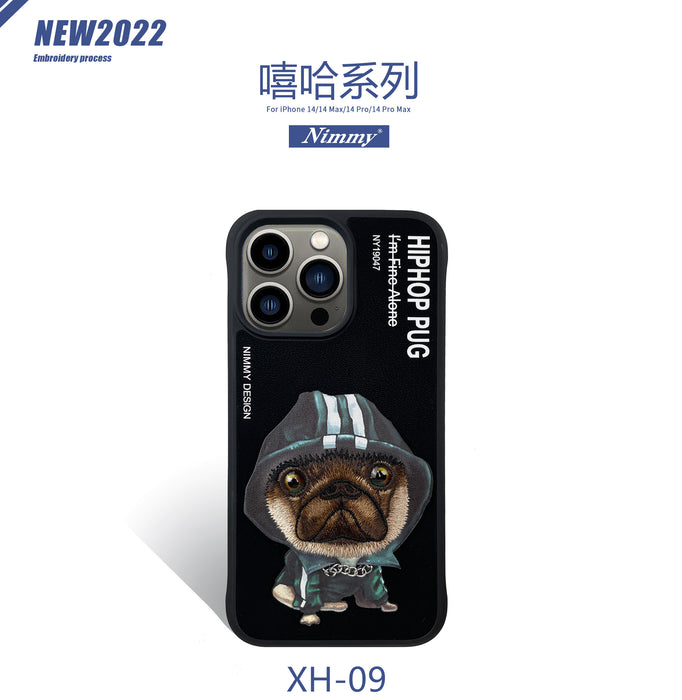 Nimmy Hiphop Pug iPhone Case with Short Strap