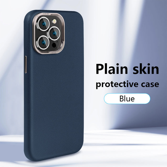 X-Level Plain Skin Collection Leather Case for iPhone 15 Series