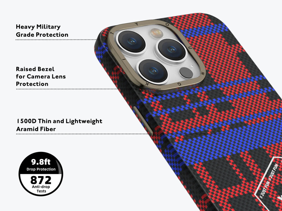 Youngkit Kevlar Series Kevlar 1500D MagSafe  iPhone 15 Pro Max Case