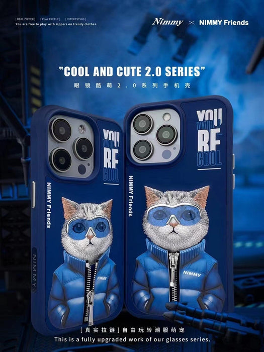 Nimmy Blue Cat Anti-Shock Case